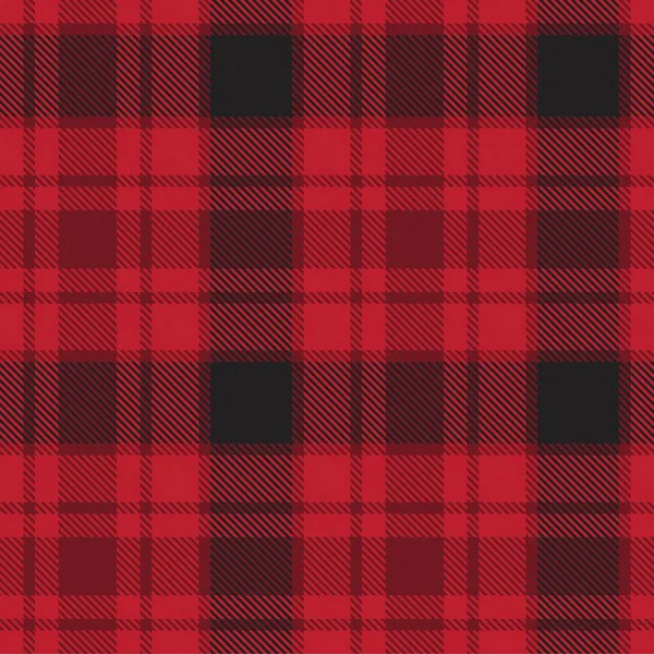 Red Ombre Plaid Текстурований Безшовний Візерунок Придатний Модного Текстилю Графіки — стоковий вектор