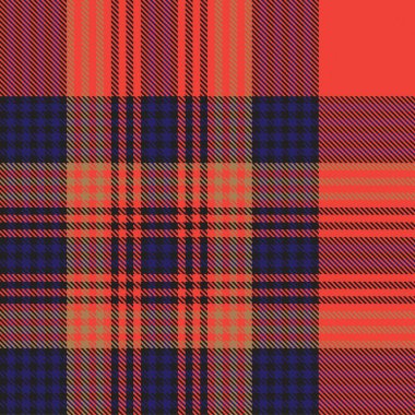 Moda tekstil ve grafikleri için uygun turuncu Ombre ekose desenli kusursuz desen