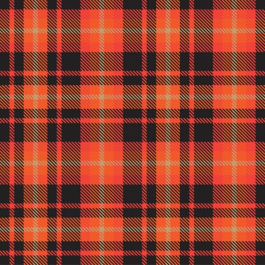 Moda tekstil ve grafikleri için uygun turuncu Ombre ekose desenli kusursuz desen