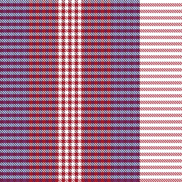 Red Navy Ombre Plaid Texture Modello Senza Cuciture Adatto Tessuti — Vettoriale Stock