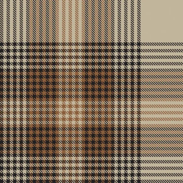 Braun Ombre Plaid Texturiertes Nahtloses Muster Für Modetextilien Und Grafiken — Stockvektor