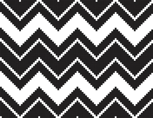 Schwarz Weißer Chevron Nahtloser Musterhintergrund Für Modetextilien Strickwaren Grafiken — Stockvektor