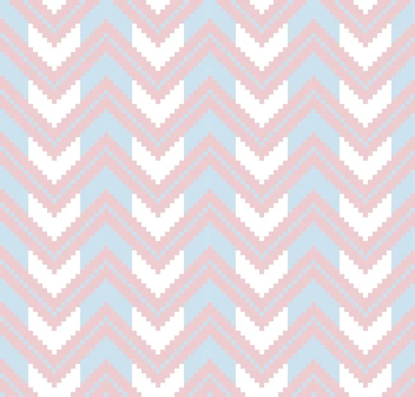 Pink Chevron Seamless Pattern Background Fashion Textile Knitwear Graphics — Stock Vector