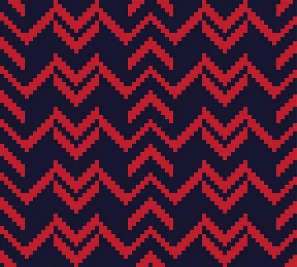 Красный Шеврон Бесшовный Фон Моды Текстиль Трикотаж Графика — стоковый вектор