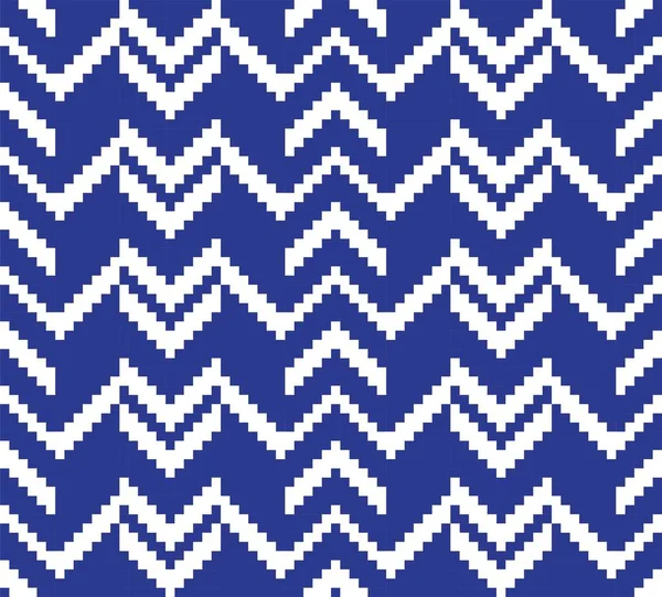 Azul Chevron Fundo Padrão Sem Costura Para Têxteis Moda Malhas —  Vetores de Stock