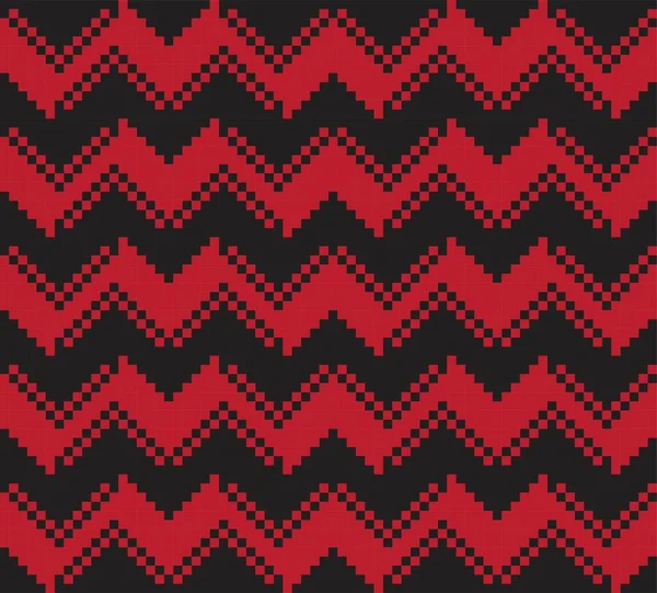 Vermelho Chevron Fundo Padrão Sem Costura Para Têxteis Moda Malhas — Vetor de Stock