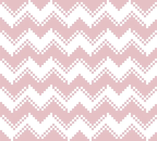 Pink Chevron Seamless Pattern Background Fashion Textile Knitwear Graphics — Stock Vector