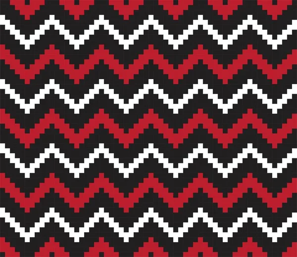 Chevron Rouge Fond Motif Sans Couture Pour Textile Mode Tricot — Image vectorielle