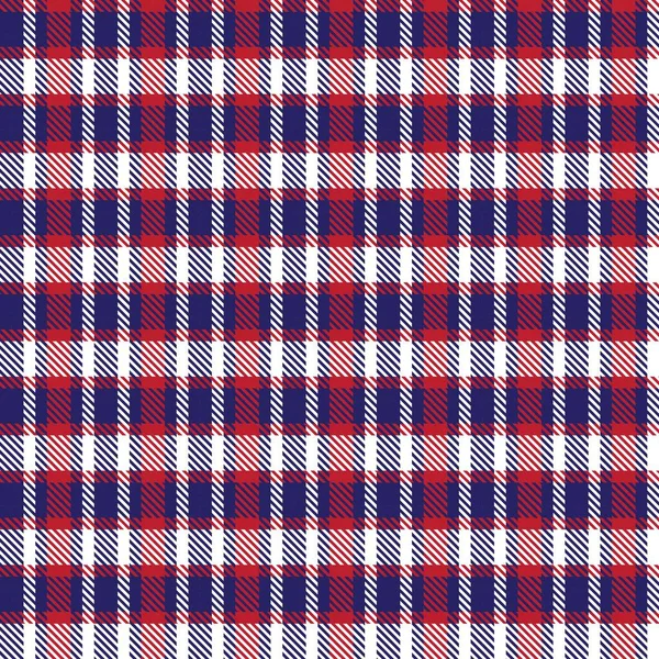 Red Navy Asymmetric Plaid Texturiertes Nahtloses Muster Geeignet Für Modetextilien — Stockvektor