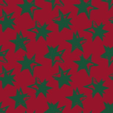 Christmas Stars moda tekstil ve grafikleri için kusursuz bir arka plan fırçaladı