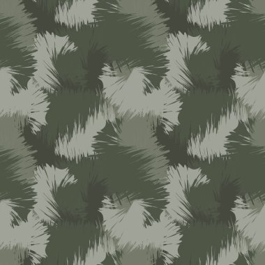 Yeşil Fırça Vuruşu Kamuflajı soyut kusursuz model arkaplanı moda tekstil ve grafikleri için uygundur