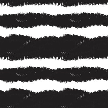 Moda baskıları, ev eşyaları, grafikler, arka planlar için siyah ve beyaz fırça desenli kürk deseni