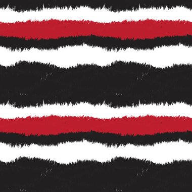 Moda baskıları, ev eşyaları, grafikler, arka planlar için kırmızı fırça desenli kürk deseni tasarımı