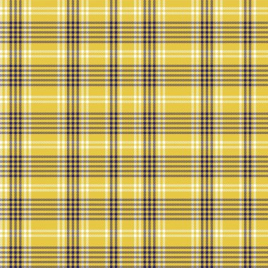 Moda tekstil ve grafikleri için uygun sarı asimetrik ekose desenli kusursuz desen