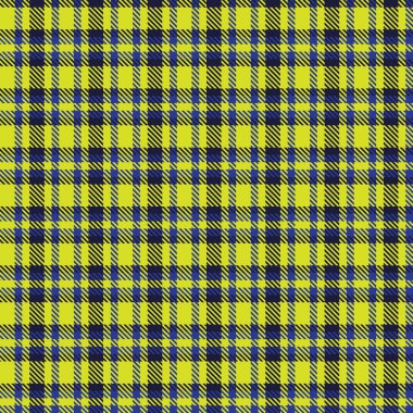 Moda tekstil ve grafikleri için uygun sarı asimetrik ekose desenli kusursuz desen