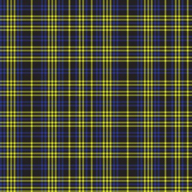 Moda tekstil ve grafikleri için uygun sarı asimetrik ekose desenli kusursuz desen