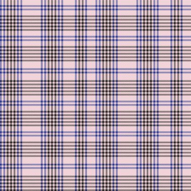 Moda tekstil ve grafikleri için uygun Pembe Donanma Asimetrik Ekose desenli kusursuz desen