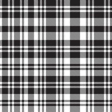 Moda tekstil ve grafikleri için uygun siyah ve beyaz asimetrik desenli