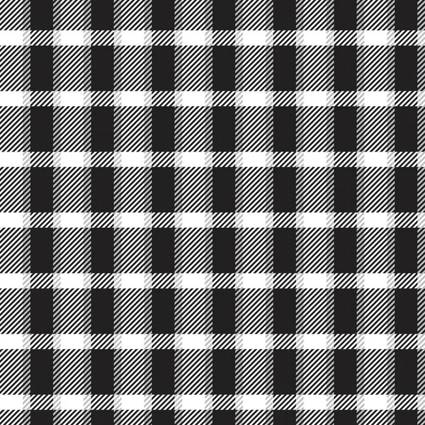 Black White Asymtric Plaid 텍스처없는 직물과 그래픽에 — 스톡 벡터