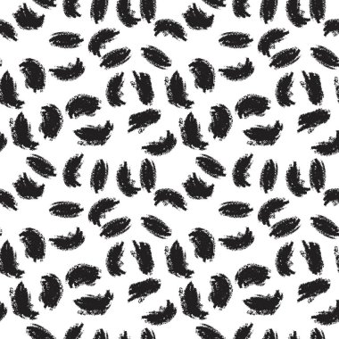 Moda tekstil, grafik ve el sanatları için Siyah ve Beyaz Leopar Kusursuz Desenli Arkaplan