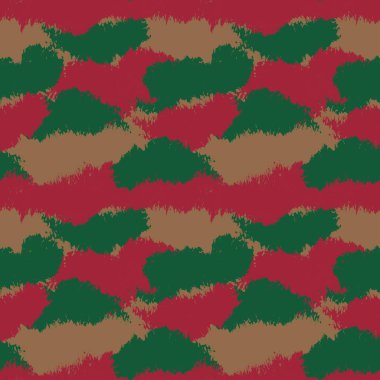 Noel Fırçası Vuruşu Kamuflajı. Moda tekstil ve grafikleri için uygun soyut, pürüzsüz desen arkaplanı.