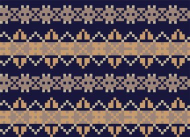 Moda tekstil, örgü ve grafikler için kahverengi Noel panayırı desenli arka plan