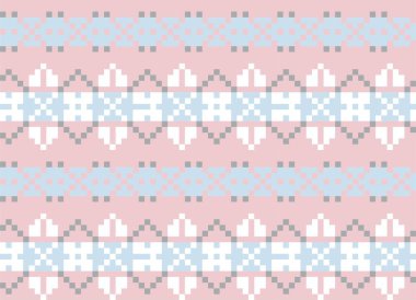 Moda tekstil ürünleri, örgü ve grafikler için Pembe Noel festivali desenli arka plan