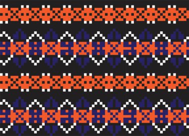 Moda tekstil, örgü ve grafikler için turuncu Noel panayırı desenli arka plan