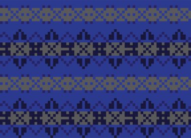 Moda tekstil, örgü ve grafikleri için mavi Noel panayır desenli arka plan