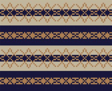 Moda tekstil ürünleri, örgü ve grafikler için uygun kahverengi Noel kar taneleri adası desenli arka plan