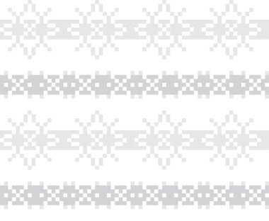 Beyaz Noel kar taneleri fuar desenli arka plan moda tekstil, örgü ve grafikleri için uygundur