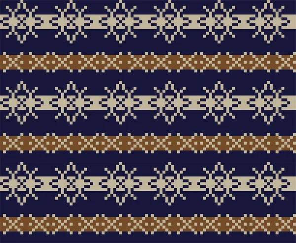 Moda tekstil ürünleri, örgü ve grafikler için uygun kahverengi Noel kar taneleri adası desenli arka plan