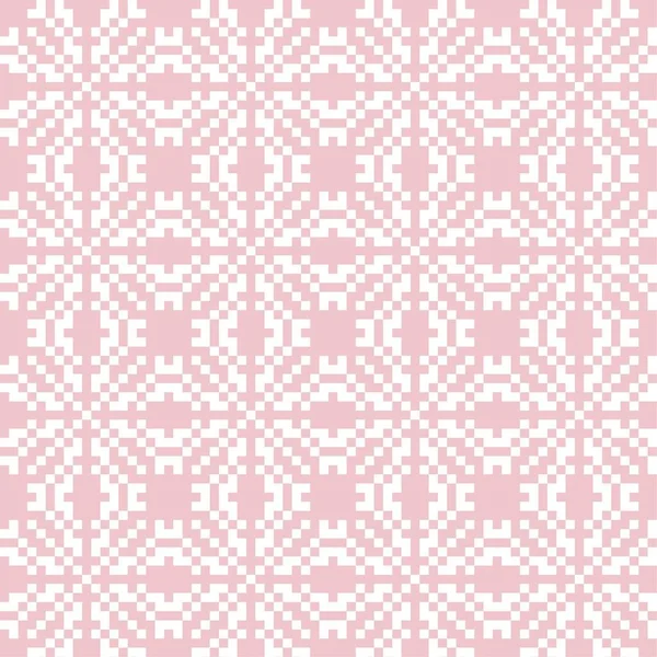 Fond Motif Îlot Neige Rose Noël Équitable Adapté Aux Textiles — Image vectorielle