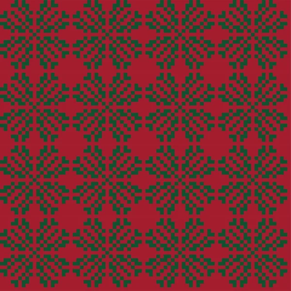 Fondo Patrón Isla Justo Copo Nieve Navidad Adecuado Para Textiles — Archivo Imágenes Vectoriales