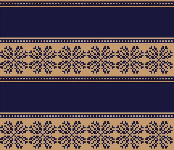 Коричневый Фон Рождественской Ярмарки Снежинок Островной Рисунок Подходит Моды Текстиля — стоковый вектор