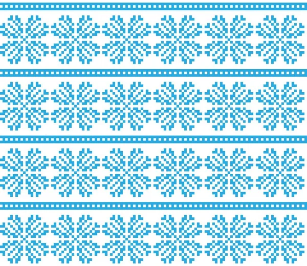 Ice Blue Noël Flocon Neige Beau Fond Motif Isle Adapté — Image vectorielle