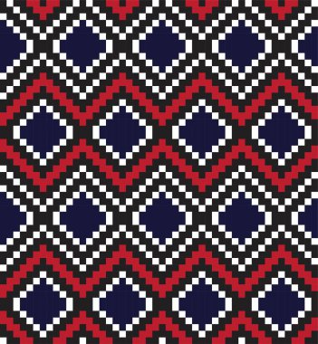 Kırmızı Argyle, elmas şekilli kusursuz arkaplan moda tekstil, örgü, grafik için uygun