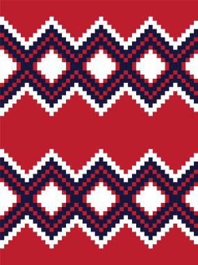 Kırmızı Argyle, elmas şekilli kusursuz arkaplan moda tekstil, örgü, grafik için uygun