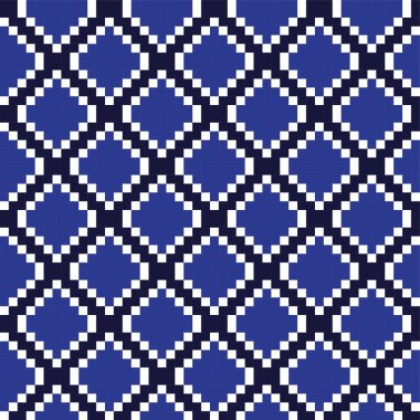 Mavi Argyle, elmas şekilli, desensiz arka plan moda tekstil, örgü, grafik için uygun.