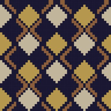 Hardal Argyle, elmas biçimli, desensiz arkaplan moda tekstili, örgü, grafik için uygun.