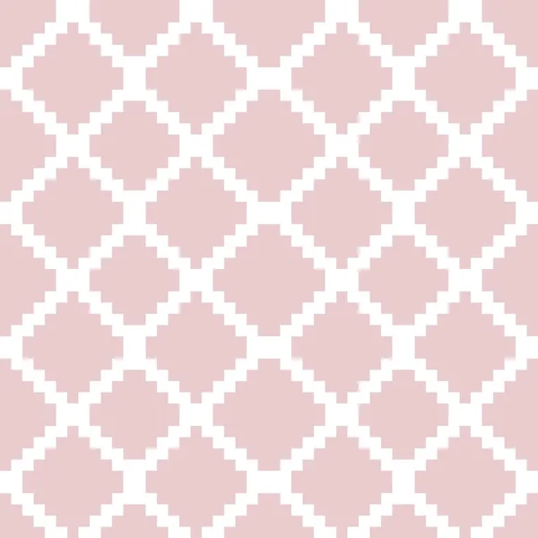 Rózsaszín Argyle Gyémánt Alakú Zökkenőmentes Minta Háttér Alkalmas Divat Textil — Stock Vector