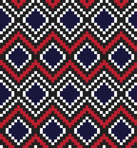 Red Argyle Diamond Shape Seamless Pattern Background Suitable Fashion Textile — Stock Vector