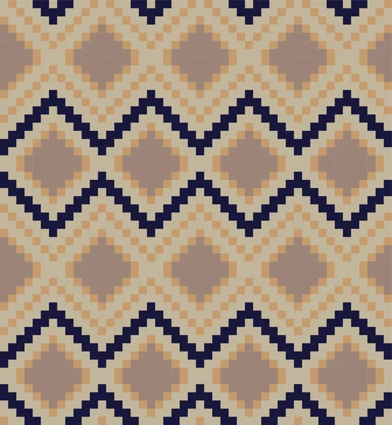 Brown Argyle Fundo Padrão Sem Costura Forma Diamante Adequado Para — Vetor de Stock