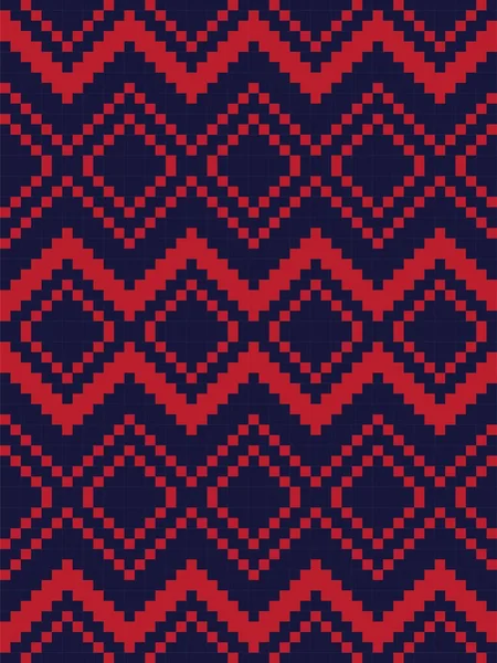 Red Argyle Rautenform Nahtloser Musterhintergrund Für Modetextilien Strickwaren Grafiken — Stockvektor