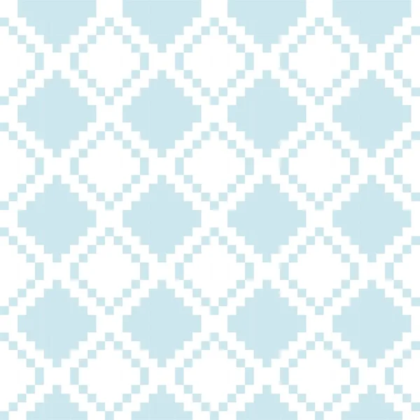 Ice Blue Argyle Rautenform Nahtloser Musterhintergrund Für Modetextilien Strickwaren Grafiken — Stockvektor