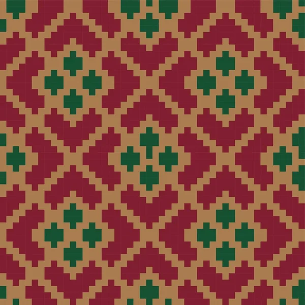 Argyle Noël Fond Motif Sans Couture Forme Diamant Adapté Pour — Image vectorielle