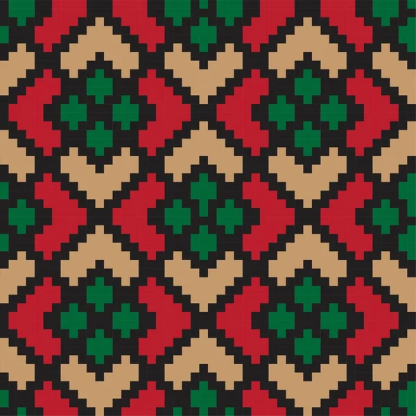 Navidad Argyle Fondo Patrón Sin Costura Forma Diamante Adecuado Para — Archivo Imágenes Vectoriales