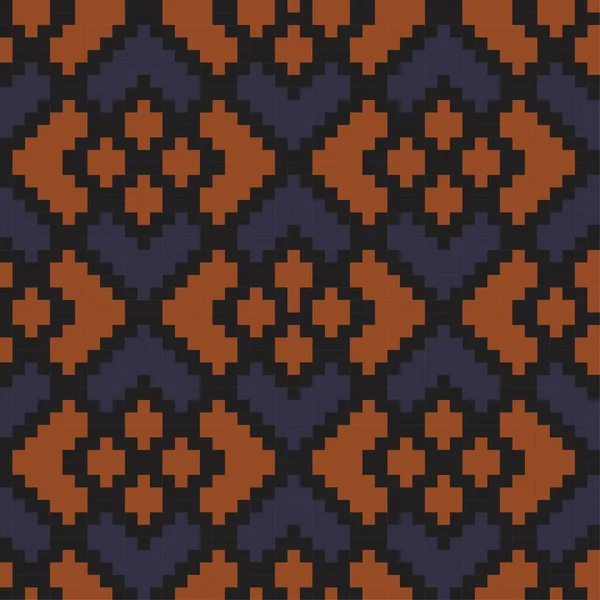 Brown Argyle Fundo Padrão Sem Costura Forma Diamante Adequado Para — Vetor de Stock