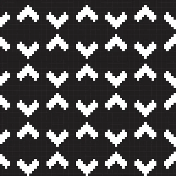 Schwarz Weißer Argyle Rautenform Nahtloser Musterhintergrund Geeignet Für Modetextilien Strickwaren — Stockvektor