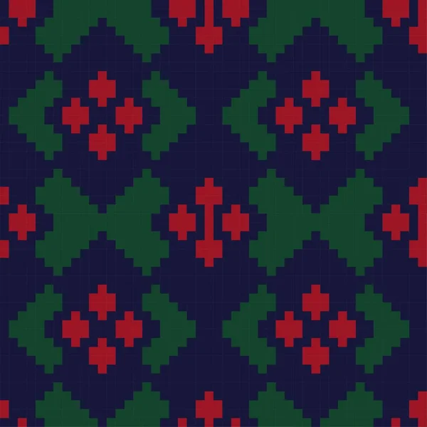 Navidad Argyle Fondo Patrón Sin Costura Forma Diamante Adecuado Para — Vector de stock